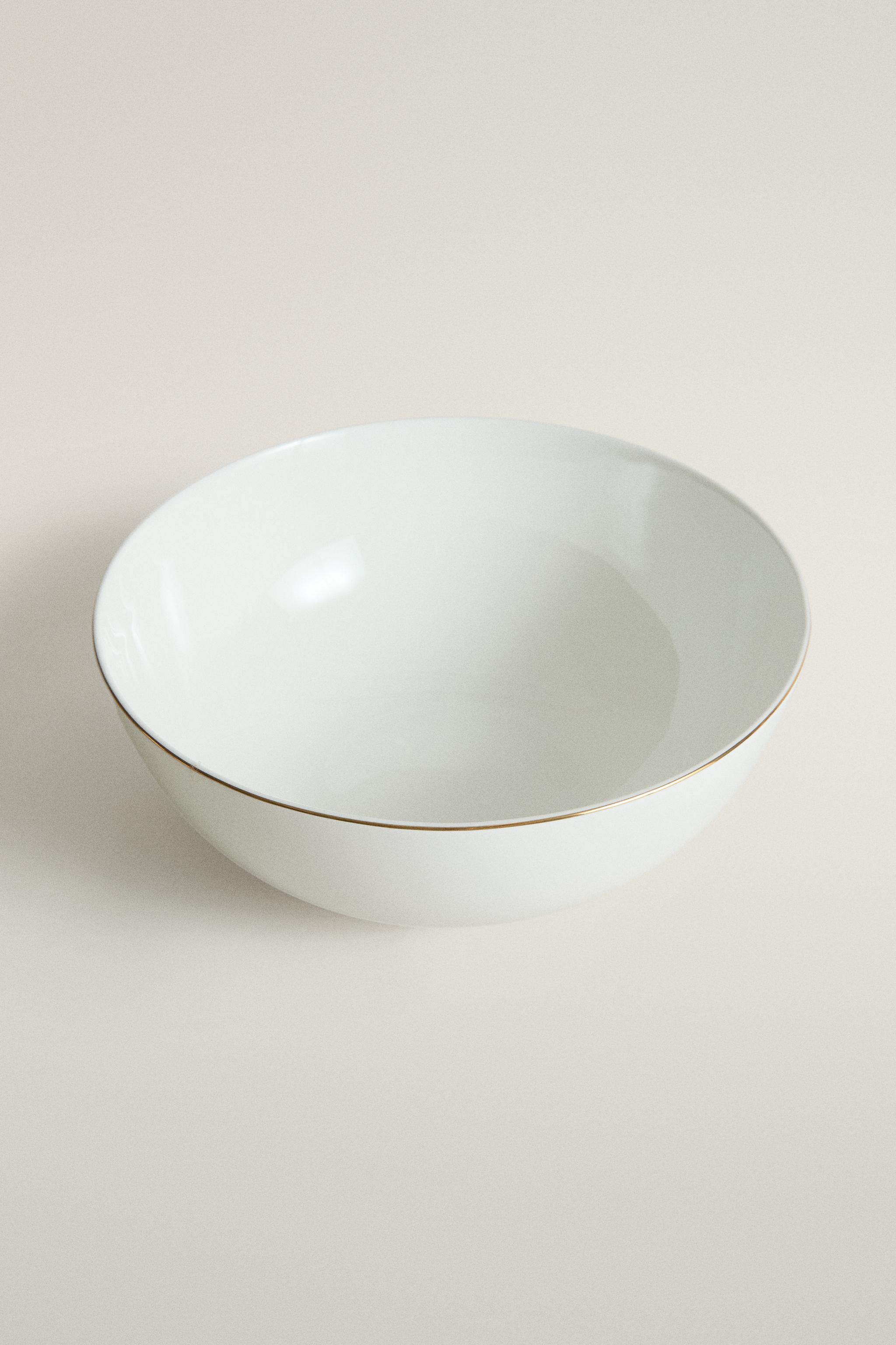 SALADIER PORCELAINE BORDURE